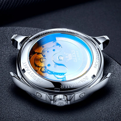 Reloj Automático Hombre 41mm – Multifunción Mecánico, Esqueleto, Tourbillon, Calendario Completo, Fase Lunar ⭐4.9 (178 Opiniones)