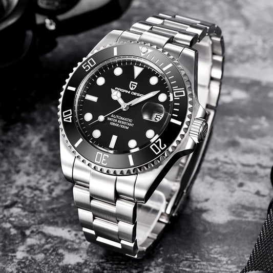 Reloj Automático Hombre 43mm – Movimiento NH35, Cristal de Zafiro, Acero Inoxidable, Deportivo 100M ⭐4.7 (184 Opiniones)