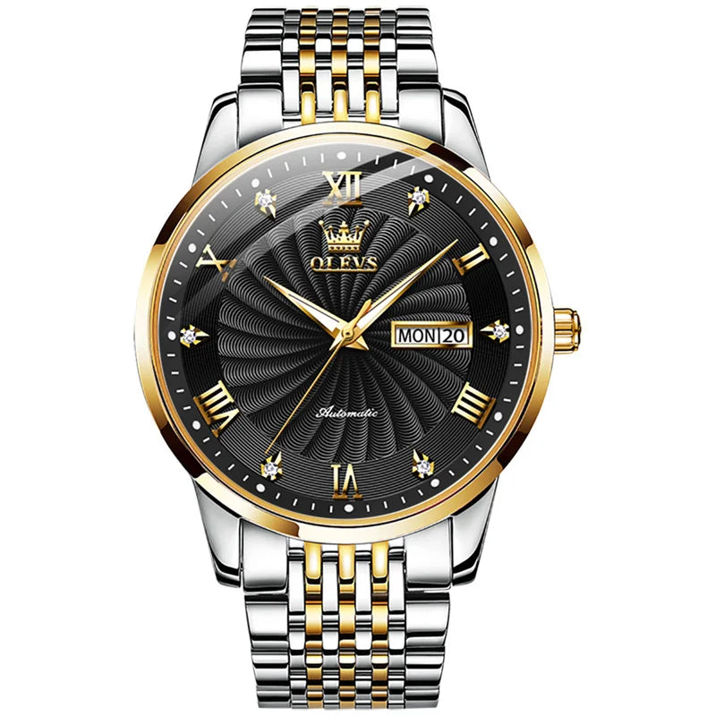 Reloj Automático Hombre 41mm – Esfera Gris, Calendario Completo, Acero Inoxidable, 40-44mm, 3ATM.⭐4.7 (19 Opiniones)