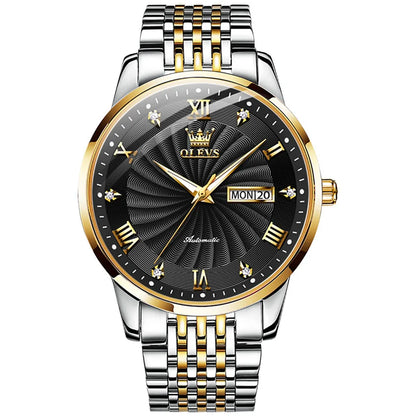 Reloj Automático Hombre 41mm – Esfera Gris, Calendario Completo, Acero Inoxidable, 40-44mm, 3ATM.⭐4.7 (19 Opiniones)