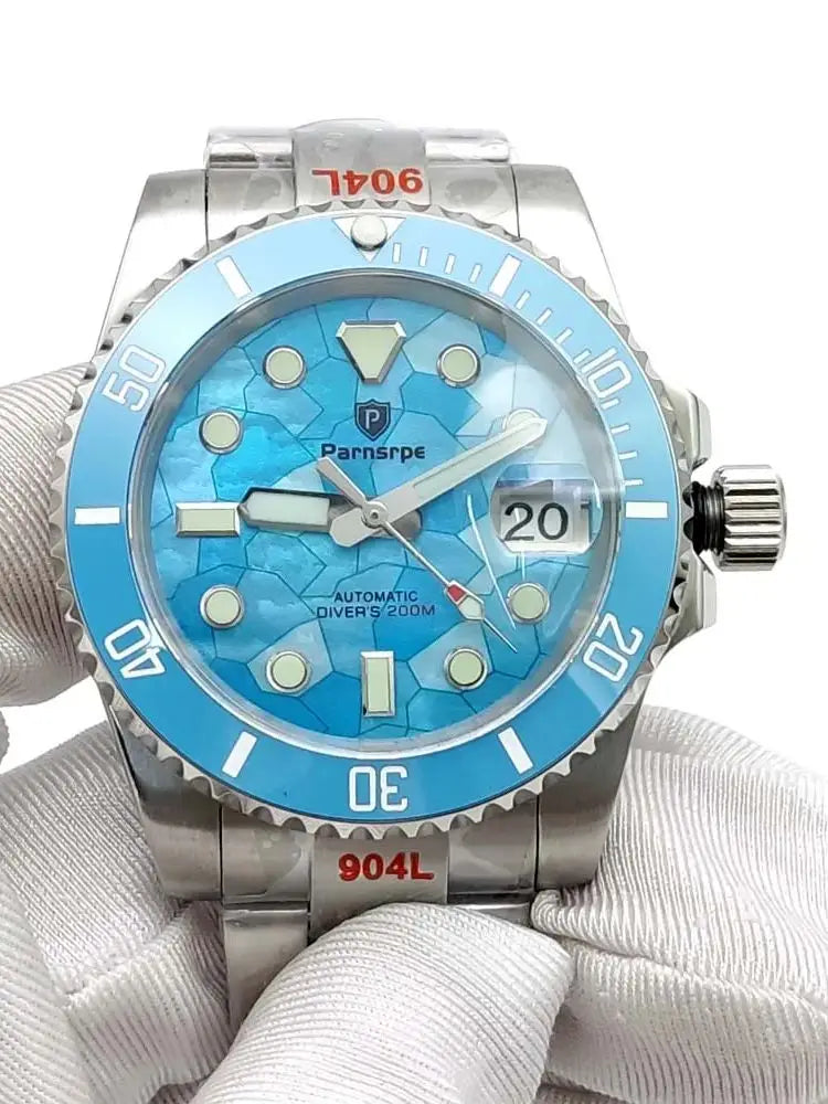 Reloj Automático 40mm – Movimiento NH35, Cristal de Zafiro, Caja de Acero 316L, Luminiscente