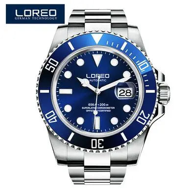 Reloj Automático Hombre – Mecánico de Buceo 200M, Cristal Zafiro, Movimiento Seagull, Acero Inoxidable, Calendario Completo. ⭐4.4 (109 Opiniones)