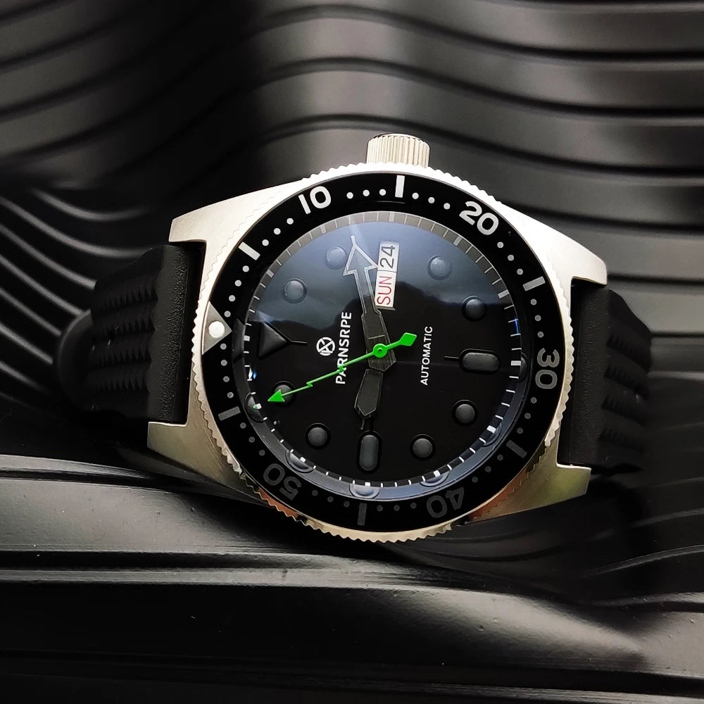 Reloj Automático Parnsrpe 40mm – NH36A Japonés, Cristal de Zafiro, Luminiscente, 100M