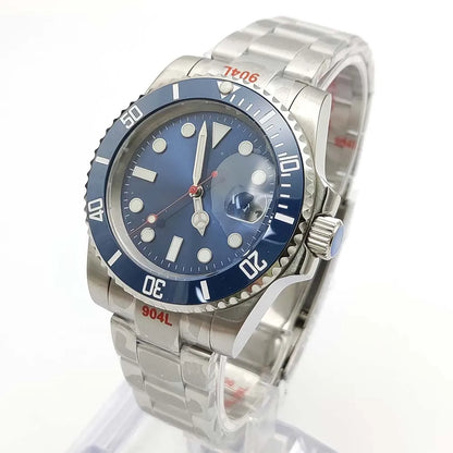 Reloj Automático 40mm NH35 – Cristal de Zafiro, Acero Inoxidable, Estilo Elegante