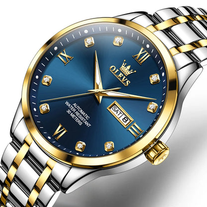 Reloj Automático Hombre 42mm – Mecánico Acero Inoxidable, Calendario Completo, Visualización de Semana, Impermeable 3ATM ⭐4.8 (174 Opiniones)