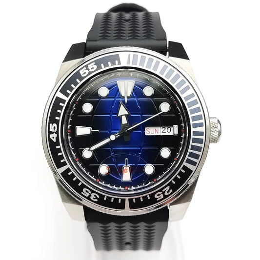 Reloj Automático 42mm NH35 – 15 Colores, Cristal de Zafiro, Caja de Acero, Correa de Caucho