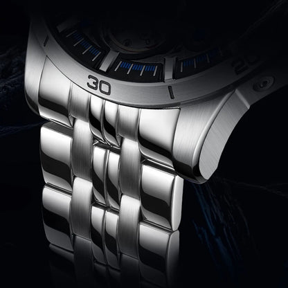 Reloj Automático Hombre – Mecánico Esqueleto, Tourbillon Decorativo, Acero Inoxidable, Calendario Completo, Impermeable 3ATM ⭐4.7 (148 Opiniones)