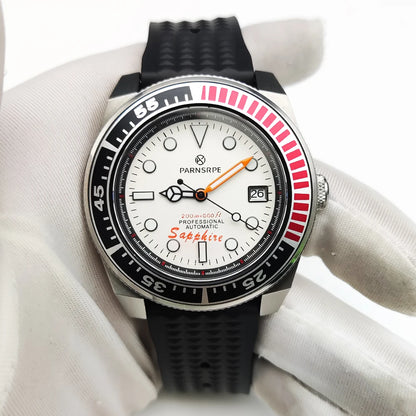 Reloj Automático 42mm NH35 – 15 Colores, Cristal de Zafiro, Caja de Acero, Correa de Caucho