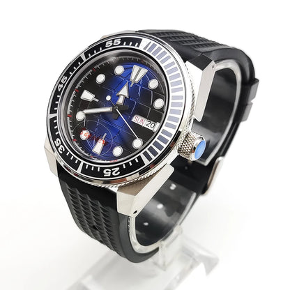 Reloj Automático 42mm NH35 – 15 Colores, Cristal de Zafiro, Caja de Acero, Correa de Caucho