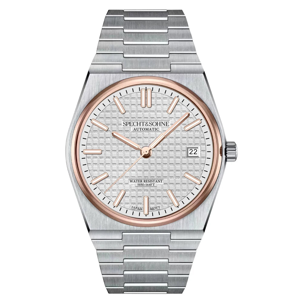 Reloj Automático Mecánico, 37mm/40mm, Acero Inoxidable 316L, Cristal Zafiro, Miyota 8215, Números Romanos, 5ATM ⭐4.7 (168 Opiniones)