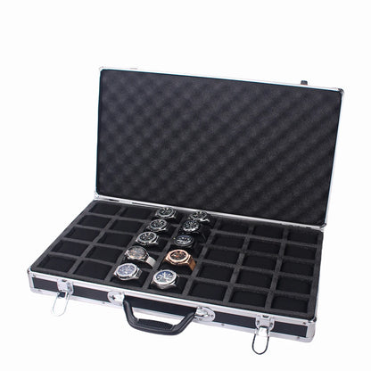 Maletín de Aluminio para 35 Relojes – Caja de Almacenamiento de Alta Capacidad. ⭐4.8 (44 Opiniones)