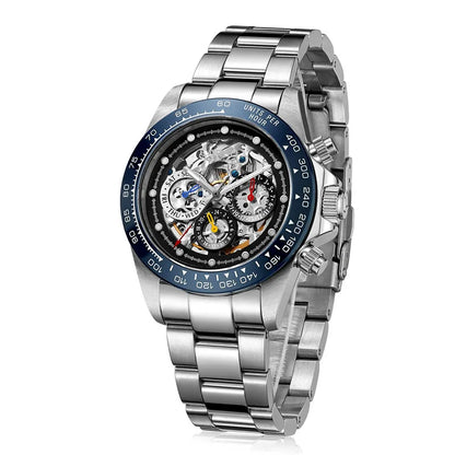 Reloj Automático Hombre 39mm – Mecánico Deportivo, Acero Inoxidable, Cristal Zafiro, Calendario Completo, Sumergible 200M ⭐4.8 (213 Opiniones)