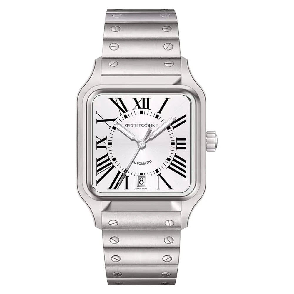 Reloj Automático Mecánico, 37mm, Acero Inoxidable 316L PVD Oro Rosa, Cristal Zafiro, Miyota 8215, Números Romanos, 5ATM ⭐4.7 (165 Opiniones)