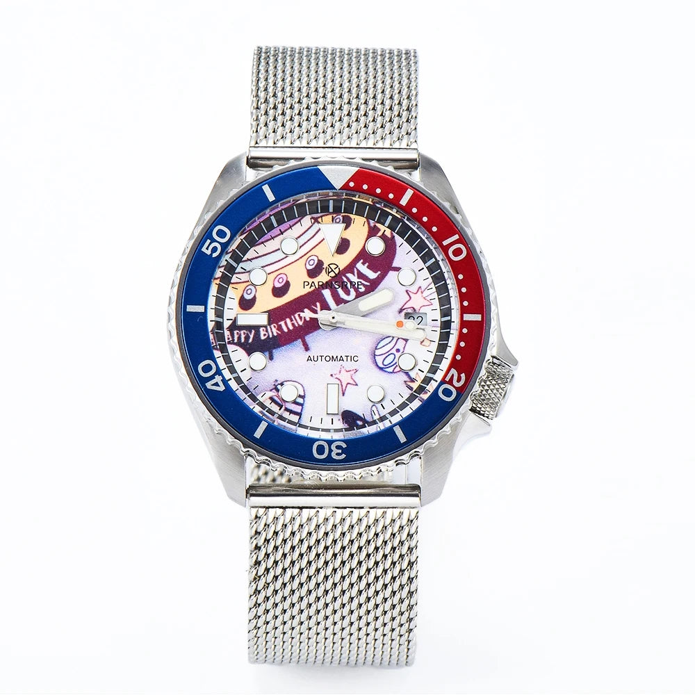 Reloj Automático de Buceo, 41mm, Acero Inoxidable 316L, Cristal Zafiro, NH35, 10ATM ⭐4.7 (158 Opiniones)