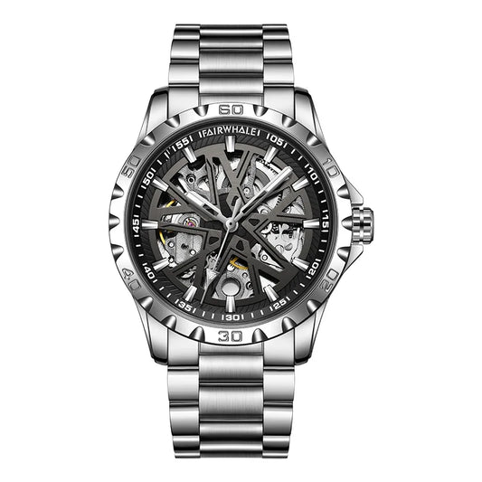 Reloj Automático Hombre 43mm – Mecánico Esqueleto, Acero Inoxidable, Manecillas Luminiscentes, Impermeable 3ATM ⭐4.6 (158 Opiniones)