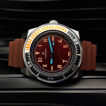 Reloj Automático 42mm NH35 – 15 Colores, Cristal de Zafiro, Caja de Acero, Correa de Caucho