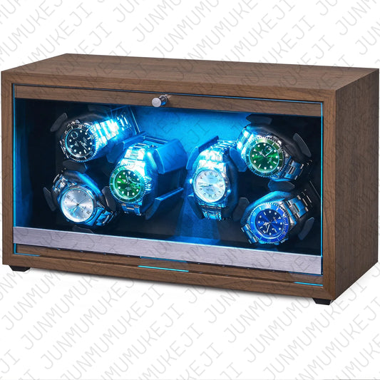 Watch Winder Automático para 6 Relojes – Caja de Madera con Motor Silencioso Mabuchi y Conexión USB. ⭐5 (1 Opiniones)