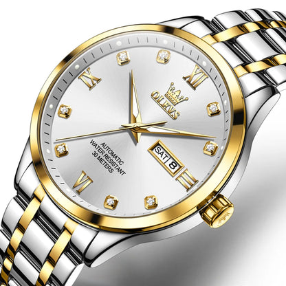 Reloj Automático Hombre 42mm – Mecánico Acero Inoxidable, Calendario Completo, Visualización de Semana, Impermeable 3ATM ⭐4.8 (174 Opiniones)