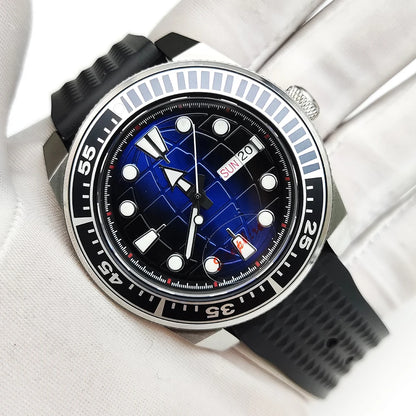 Reloj Automático 42mm NH35 – 15 Colores, Cristal de Zafiro, Caja de Acero, Correa de Caucho
