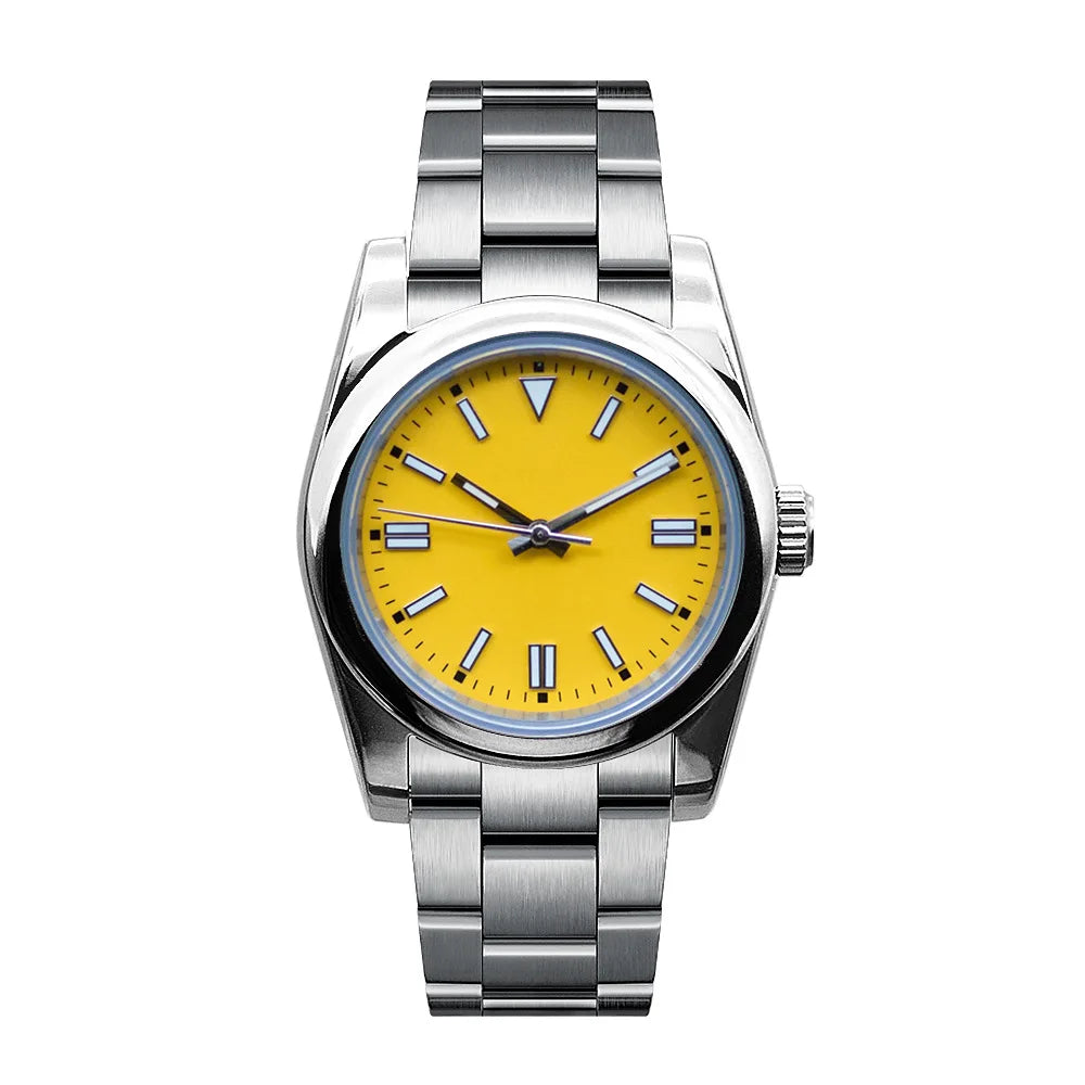 Reloj Automático para Hombre 39/36mm – Movimiento NH35, Cristal de Zafiro, Acero Inoxidable 316L, 100M