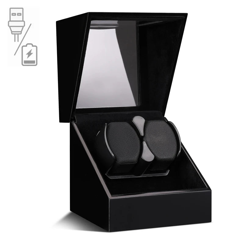 Embers Watch Winder Automático Individual – Caja de Madera con Motor Silencioso Mabuchi y Tapa de Cristal.⭐4.5 (35 Opiniones)