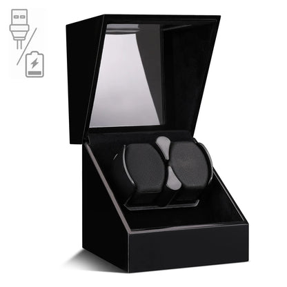 Embers Watch Winder Automático Individual – Caja de Madera con Motor Silencioso Mabuchi y Tapa de Cristal.⭐4.5 (35 Opiniones)