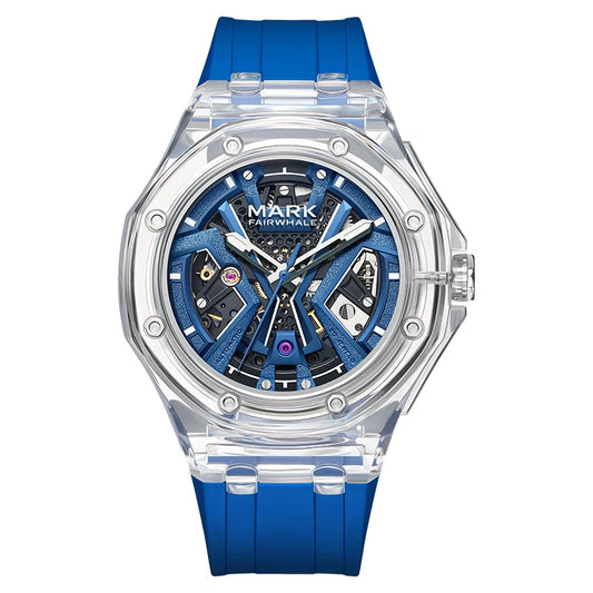 Reloj Automático Hombre 42mm – Deportivo con Correa de Silicona, Luminiscente, Resistente al Agua, Estilo Casual