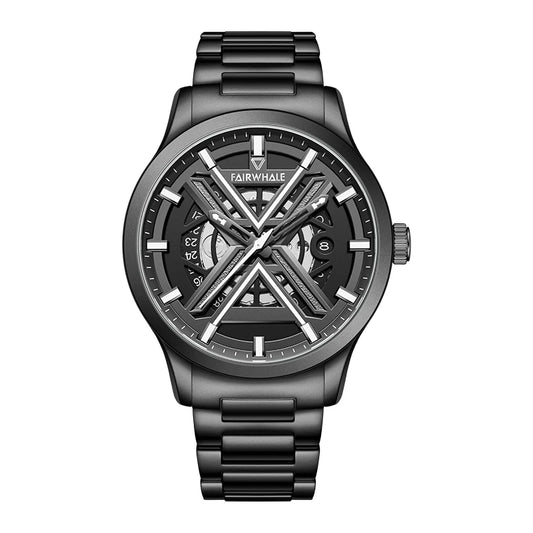 Reloj Automático Hombre 42mm – Esqueleto Mecánico, Acero Inoxidable, Impermeable 3ATM, Calendario Completo ⭐4.8 (96 Opiniones)