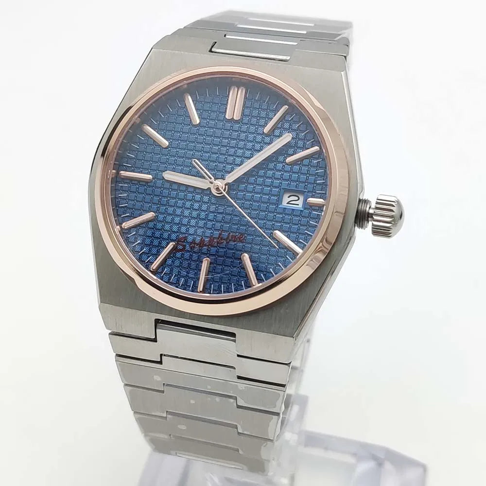 Reloj Automático 40mm NH35 – Cristal de Zafiro, Acero Inoxidable, Estilo Clásico
