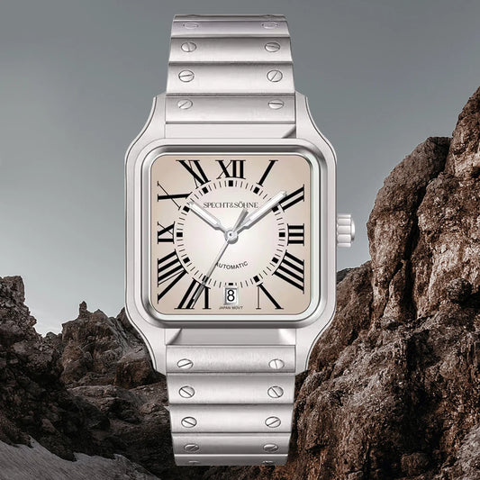 Reloj Automático Mecánico, 37mm, Acero Inoxidable 316L PVD Oro Rosa, Cristal Zafiro, Miyota 8215, Números Romanos, 5ATM ⭐4.7 (165 Opiniones)