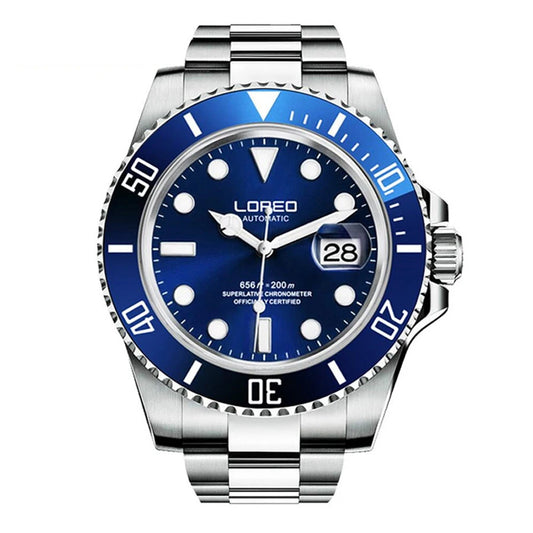 Reloj Automático Hombre – Mecánico de Buceo 200M, Cristal Zafiro, Movimiento Seagull, Acero Inoxidable, Calendario Completo. ⭐4.4 (109 Opiniones)