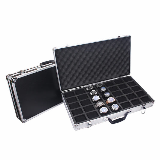 Maletín de Aluminio para 35 Relojes – Caja de Almacenamiento de Alta Capacidad. ⭐4.8 (44 Opiniones)
