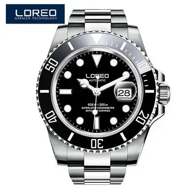 Reloj Automático Hombre – Mecánico de Buceo 200M, Cristal Zafiro, Movimiento Seagull, Acero Inoxidable, Calendario Completo. ⭐4.4 (109 Opiniones)