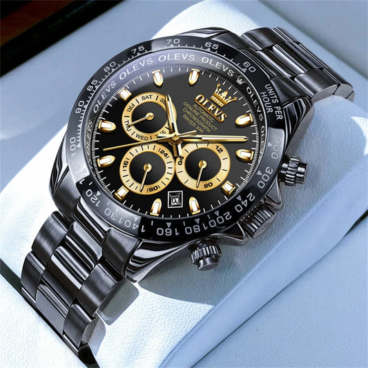 Reloj Automático Hombre 40mm – Mecánico Militar, Acero Inoxidable, Calendario Completo, Visualización de Semana, Impermeable 3ATM ⭐4.8 (167 Opiniones)