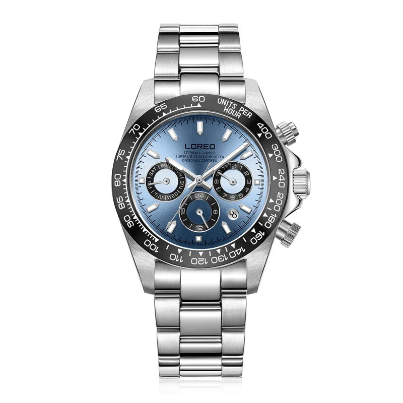 Reloj Automático de Buceo para Hombre – 200M (20ATM), Cristal de Zafiro, Movimiento Seagull, Acero Inoxidable ⭐4.7 (189 Opiniones)