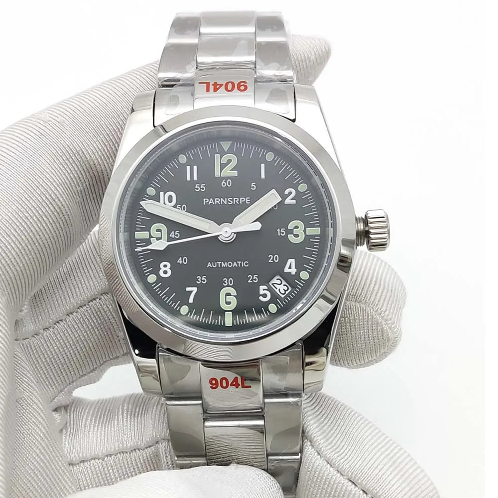 Reloj Automático Clásico 39mm NH35 – Acero Inoxidable, Cristal de Zafiro