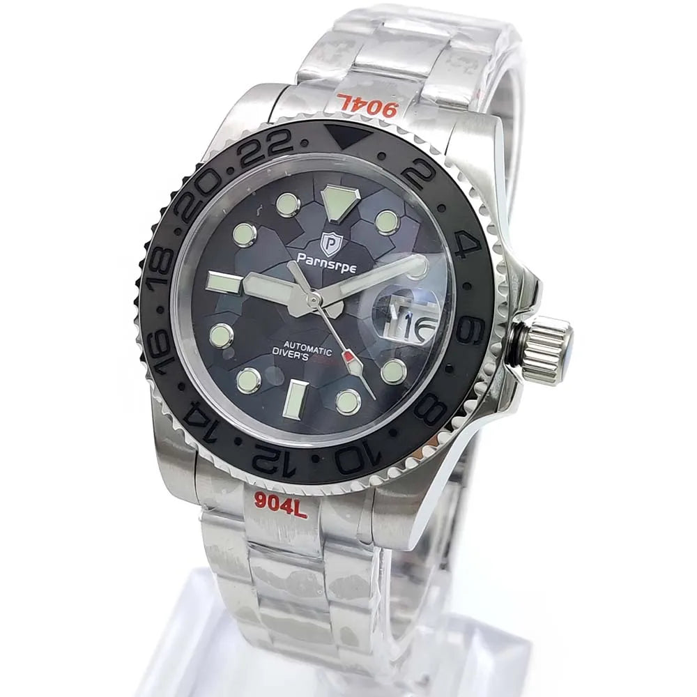 Reloj Automático 40mm – Movimiento NH35, Cristal de Zafiro, Caja de Acero 316L, Luminiscente