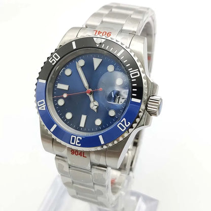Reloj Automático 40mm NH35 – Cristal de Zafiro, Acero Inoxidable, Estilo Elegante