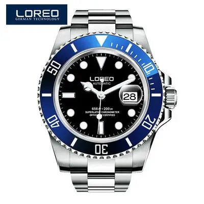 Reloj Automático Hombre – Mecánico de Buceo 200M, Cristal Zafiro, Movimiento Seagull, Acero Inoxidable, Calendario Completo. ⭐4.4 (109 Opiniones)