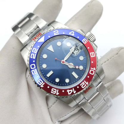 Reloj Automático 40mm NH35 – Cristal de Zafiro, Acero Inoxidable, Estilo Elegante