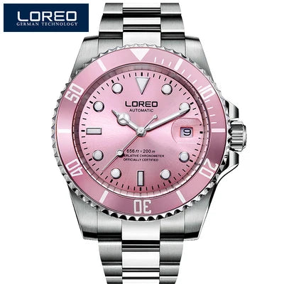 Reloj Automático Hombre – Mecánico de Buceo 200M, Cristal Zafiro, Movimiento Seagull, Acero Inoxidable, Calendario Completo. ⭐4.4 (109 Opiniones)