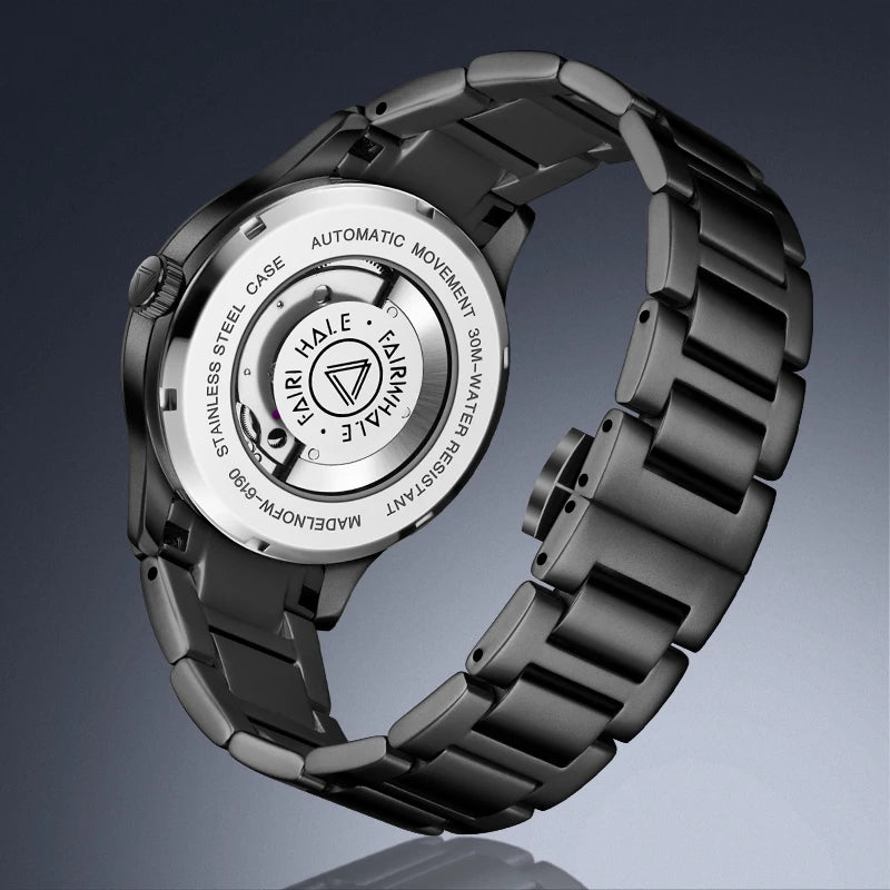 Reloj Automático Hombre 42mm – Esqueleto Mecánico, Acero Inoxidable, Impermeable 3ATM, Calendario Completo ⭐4.8 (96 Opiniones)