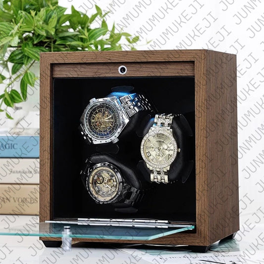 Watch Winder Automático para 6 Relojes – Caja de Madera con Motor Silencioso Mabuchi y Conexión USB. ⭐5 (1 Opiniones)
