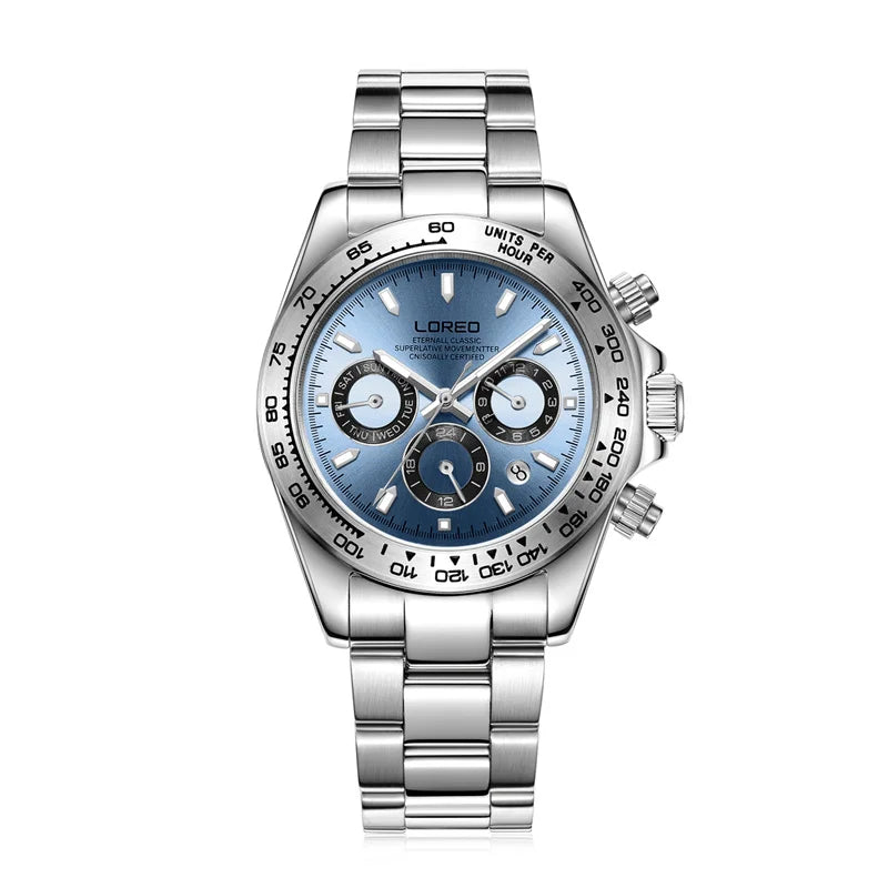 Reloj Automático de Buceo para Hombre – 200M (20ATM), Cristal de Zafiro, Movimiento Seagull, Acero Inoxidable ⭐4.7 (189 Opiniones)