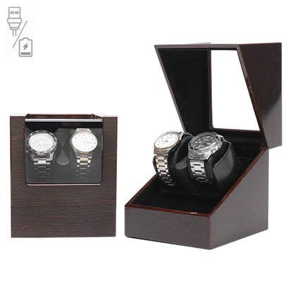 Embers Watch Winder Automático Individual – Caja de Madera con Motor Silencioso Mabuchi y Tapa de Cristal.⭐4.5 (35 Opiniones)