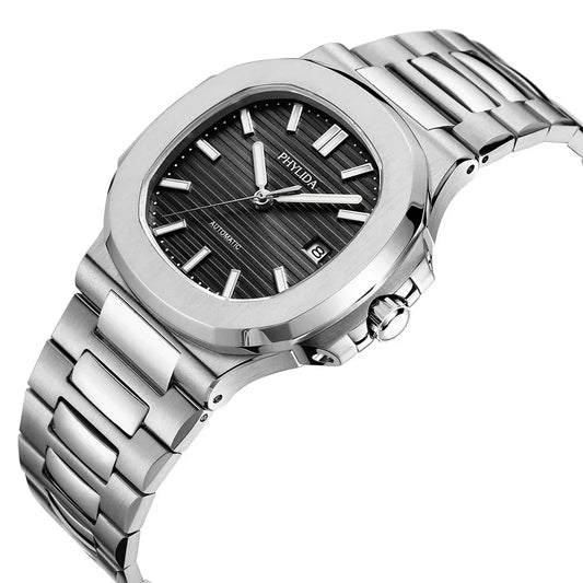 Reloj Automático Mecánico, 40mm, Acero Inoxidable, Cristal Zafiro, Calendario Completo, 5ATM ⭐4.6 (118 Opiniones)