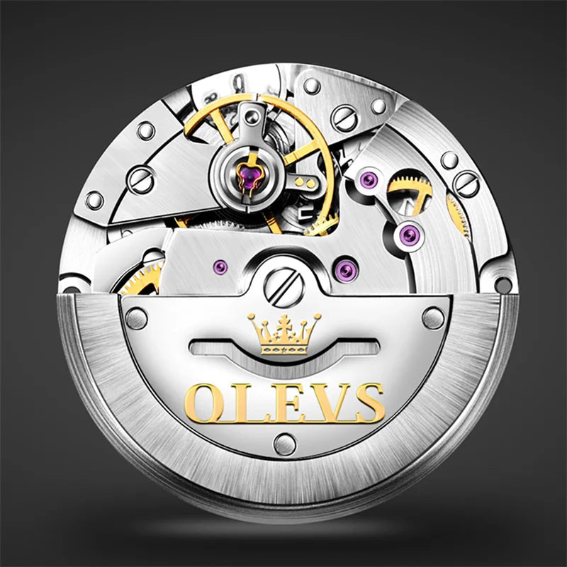 Reloj Automático Hombre 40mm – Mecánico Casual, Acero Inoxidable, Calendario Completo, Visualización de Semana, Impermeable 3ATM ⭐4.6 (154 Opiniones)