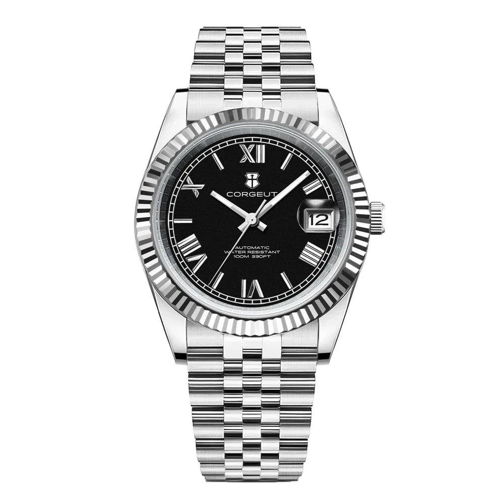 Reloj Automático Mecánico, 36mm/39mm, Acero Inoxidable 316L, NH35, Cristal Zafiro, Números Romanos, 10ATM ⭐4.7 (189 Opiniones)