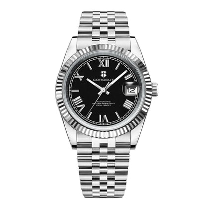 Reloj Automático Mecánico, 36mm/39mm, Acero Inoxidable 316L, NH35, Cristal Zafiro, Números Romanos, 10ATM ⭐4.7 (189 Opiniones)