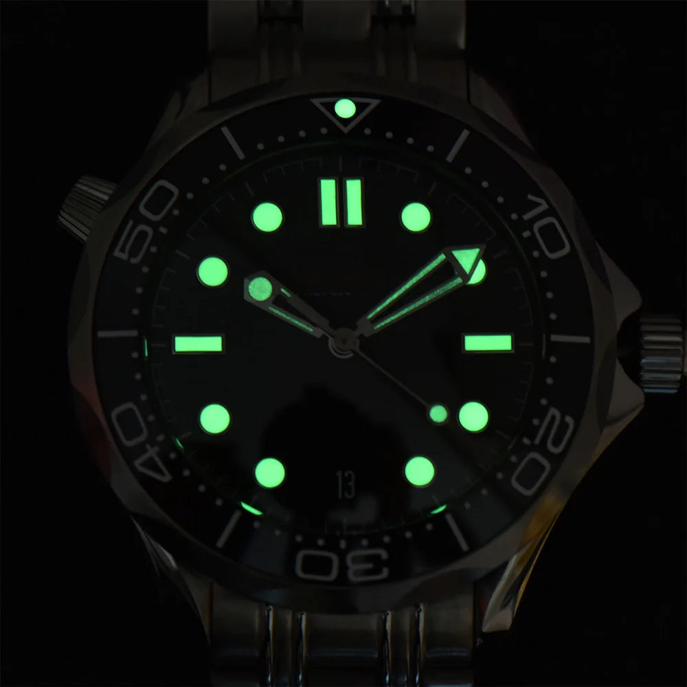 Reloj Automático OUMASHI 42mm – NH35A, Cristal de Zafiro, Bisel de Cerámica, 100M